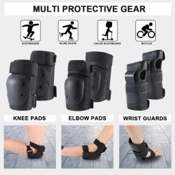 INMOTION Adulto Joelheiras Cotovelo Pads Guardas De Pulso 6 em 1 Protective Gear Set para Ciclismo Roller Skating Esportes Ao Ar Livre - Image 2