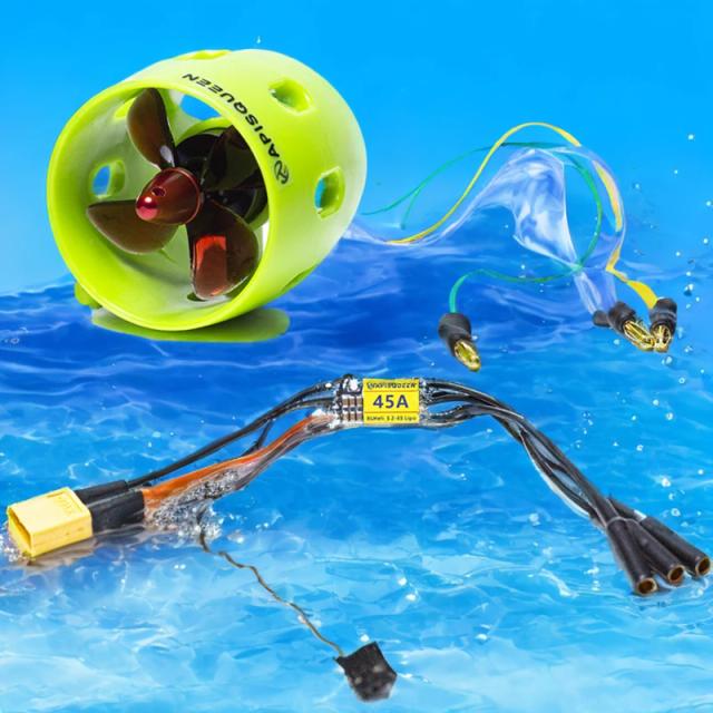 Propulsores subaquáticos sem escova, unidade de propulsão, U1 Set, 12V ~ 16V, (3-4Lipo) pode sondar 50kg, unidades de propulsão, usado em barcos ROV