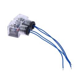 Suporte da lâmpada pneumática transparente, válvula solenóide hidráulica Plug, caixa de junção eletroímã com lâmpada, DC 24V, AC 220V - Image 6