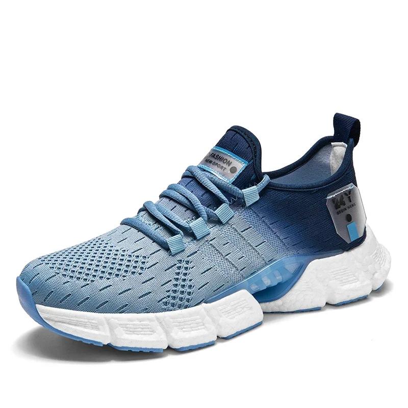 Tênis de corrida antiderrapante masculino, tênis de corrida leve e suave, casual para esportes ao ar livre, resistente ao desgaste de caminhada, escolha - Image 1