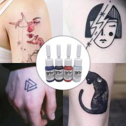 Profissional Multi Cores Tatuagem Conjunto De Tinta, Kits De Pigmento, Beleza Tintas De Maquiagem, Ferramentas Garrafas, Acessório de Arte Corporal, Atacado, 5ml - Image 2