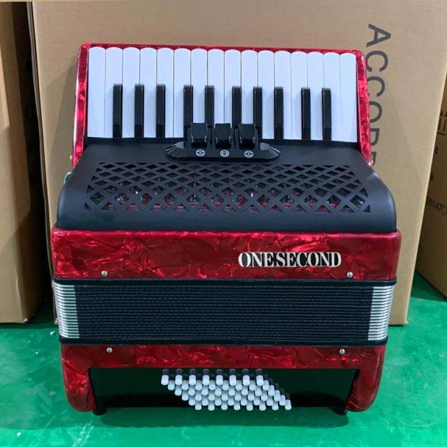 Acordeão ONSECOND: Teclado Estilizado com 60 Graves para Crianças e Adultos, Desempenho Profissional