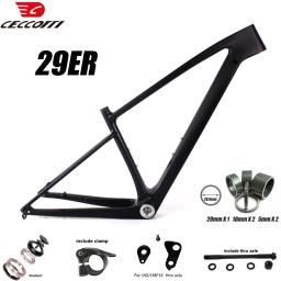 CECCOTTI MF04 Quadro de bicicleta de montanha de carbono completo 29er MTB Preço de fábrica Quadro de bicicleta de alta qualidade BSA73 quadro de carbono 29 - Image 2