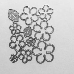 Molde corte metal com folhas e flores, estêncil para scrapbooking, álbum diy, carimbo, cartão papel, gravação - Image 3