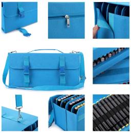 Permanent Paint Marker Case, Marcadores Bolsa de Transporte, Suporte para Álcool Marcador e Art Sketch Marker, Novo, 80, 120, 171 Slots - Image 3
