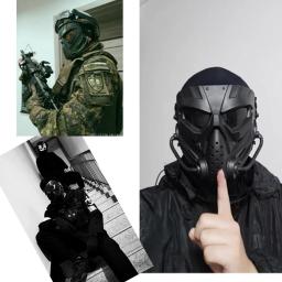 Airsoft-máscara facial tático para paintball, proteção de cabeça cheia, caça, ciclismo, cs, proteção de cabeça - Image 6