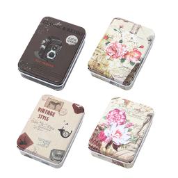 Mini Caixa De Lata Com Tampa Portátil Retangular Recipiente De Armazenamento Pequeno Casos De Doces Vazios Caixas De Comprimidos Organizador De Embalagem De Presente - Image 1
