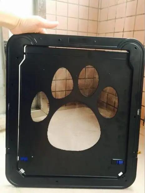 Porta de Tela Anti-Mordida com Estampa de Pata para Animais de Estimação - Novo Produto para Pequenos Pets