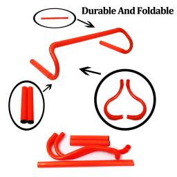 Mini obstáculos portáteis para crianças, treinamento de velocidade, equipamento de futebol, obstáculos de agilidade destacáveis, escada, segurança esportiva ABS, 4PCs - Image 4