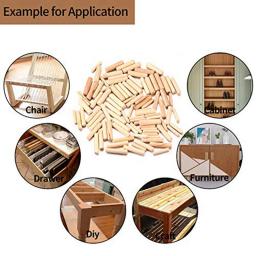 Pinos passador de madeira com chanfradas termina, cônico para porta de móveis, M6, M8, M10, 90 PCs - Image 3