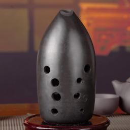 10 buracos xun f tom g tom ocarina flauta instrumento de música bom som antigo instrumento para crianças iniciante mão ateada fogo cerâmica - Image 2