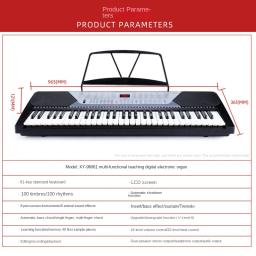 Profissional para crianças sintetizador de piano eletrônico flexível 61 teclas piano digital suporte musical teclado infantil fazer música - Image 1