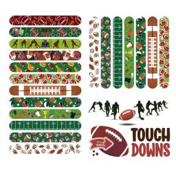 Rugby tapa pulseiras para menino, 12pcs, esportes, futebol americano, tiro metas, pulseira, decoração da festa de aniversário, presentes para crianças - Image 1