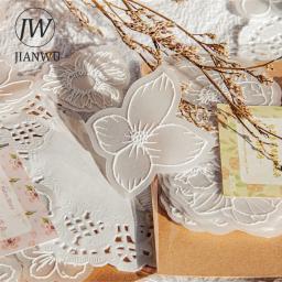 JIANWU-Chá Branco Série Vintage Flower Litmus Paper, Material Decoração, Creative DIY Journal Collage, Papelaria, 30 folhas - Image 3