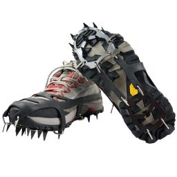 Sapato de neve antiderrapante Crampons, 18 dentes, capas para pesca, grampos de gelo, sapatos de caminhada, escalada, camping, montanhismo, inverno - Image 4