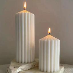 Molde de silicone para fabricação de velas, molde geométrico, forma 3D, resina epóxi, sabão artesanal, artesanato, molde, decoração para casa, bricolage - Image 5