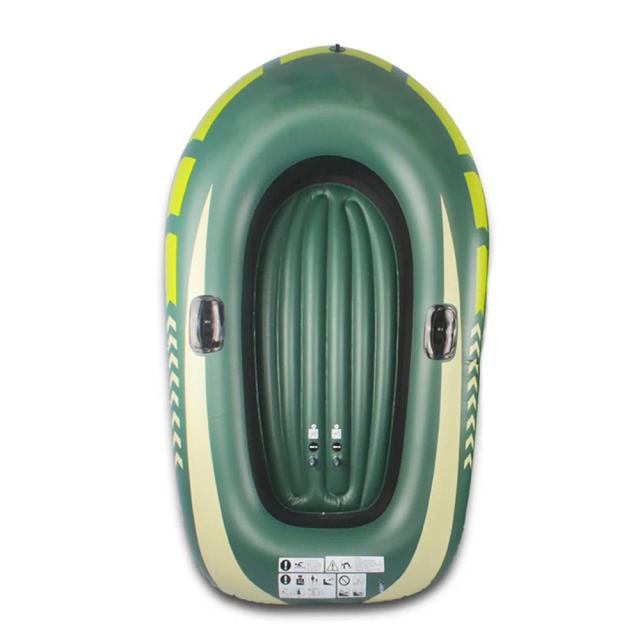 Barco Inflável com Válvula Dupla para Pais e Filhos - Canoa de Caiaque para Pesca e Atividades Aquáticas para 1-2 Pessoas