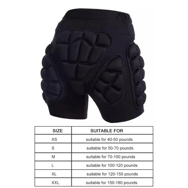 Protetor de Quadris para Patinação Artística no Gelo: Shorts Resistentes ao Impacto para Esportes de Inverno segurançase adolescentes
