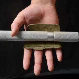 Luvas De Treinamento De Levantamento De Peso De Couro, Proteção De Palma, Aperto De Ginástica Fitness, Puxar, Levantamento De Peso, Protetor De Treino, 1 Par - Image 5