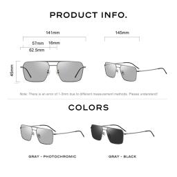 CAPONI óculos polarizados dos homens novos ao ar livre fotocromático condução Ultra luz Titanium óculos de sol UV400 Shades BS8386 - Image 5