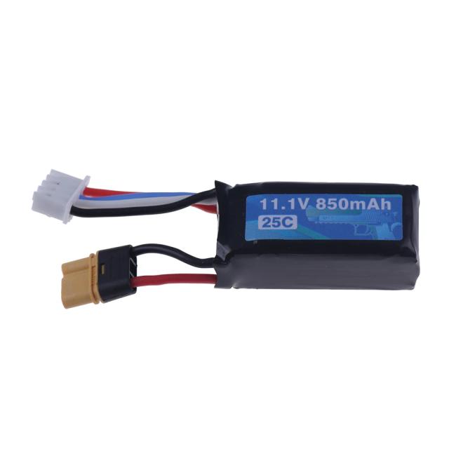 Bateria Lipo 3S 11.1V 850mAh para Brinquedos e Acessórios de Armas UDLP320 e UDL-M17