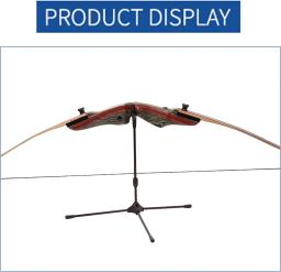 Arco suporte dobrável tiro com arco recurvo suporte rack para recurvo longbow takedown arco de alumínio portátil cor múltipla - Image 3