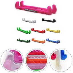 Portable Ice Skate Blade Covers, protetores, patins de hóquei, ajustável, acessórios de mola, peças esportivas, 1 par - Image 1