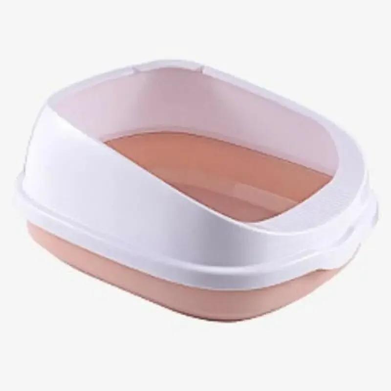 Caixa de areia para gatos com colher Banheiro para animais, Anti Splash Bedpan, Bandeja para cães, Banheiro para gatinhos, Toilette plástico em casa, Caixa de areia para gatos - Image 1