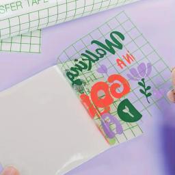 Premium Vinyl Transfer Tape, papel de transferência transparente para vinil adesivo, adesão padrão e forte para Cricut & Silhouette - Image 1