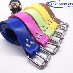 Silicone cinto com fivela de aço inoxidável, Freediving, também para Spearfishing, mergulho, mergulho livre, opções de cores - Image 2