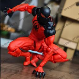 Messtooys escarlate vizinho spiderman figura ct brinquedos preto vermelho homem aranha estatueta bagunça brinquedos figura de ação modelo presentes brinquedos do miúdo - Image 4