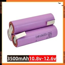 2S1P-6S2P 18650 35E 3500mAh 7000mAh 7.4V 12.6V 14.8V 18V 25.2V 29.6V para baterias de chave de fenda solda 18650 bateria - Image 2