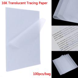100 peças papel de rastreamento translúcido para padrões caligrafia artesanato escrita cópia desenho folha papel material de escritório 270*190mm - Image 3
