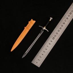 Pequena Mini Espada Curta, O Cruzado dos Cavaleiros do Templo Nasir, Espada Histórica Medieval, Artesanato Não Afiado, Presentes em Miniatura, 1:6 - Image 2