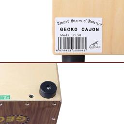 Gecko-Cajon tambor para iniciantes, instrumento de percussão, placa única, caixa de madeira maciça, estilo portátil, mão batida - Image 5