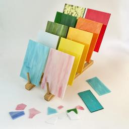Telhas De Mosaico De Vidro DIY, Pedras De Mosaico Quadrado, Arte De Cristal Multi Cor, Artesanato Da Parede, Material De Decoração, Coaster Artesanal, Vaso - Image 4