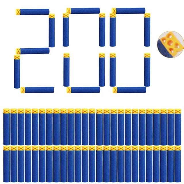 Nerf Dardos de Recarga Bala Cabeça Macia 500 Unidades Azul