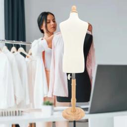 Manequim com suporte para costura, torso masculino, versátil, vestido fácil montagem, corpo masculino - Image 2