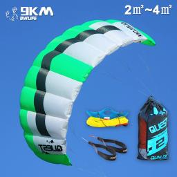 Kite de tração para iniciantes, Power Kite com conjuntos voadores, 2 Line Trainer, 9km, 2 ㎡ a 4 ㎡ - Image 1