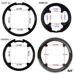 Bicicleta Universal Crank Capa, Cadeia Guarda Roda, Placa Dente, Capa Protetora, Cadeia Chainring Set, MTB Bike Cap, 42T - Image 2