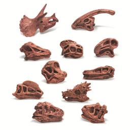 Brinquedo dinossauro de plástico para colecionadores Fóssil animal Modelo de esqueleto de crânio Dinossauros de ensino Presentes artesanais Brinquedos de decoração para casa - Image 4