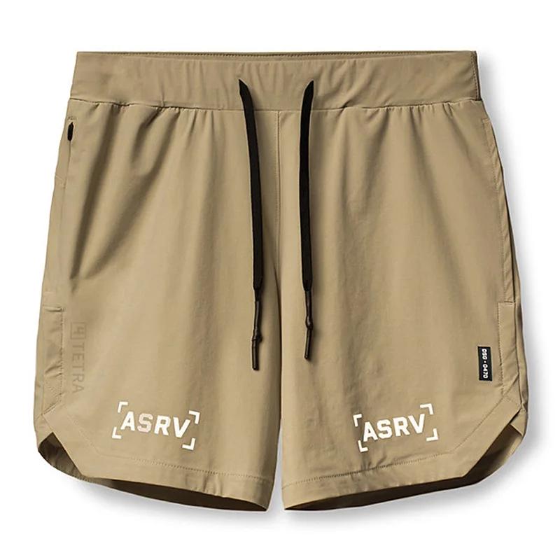 Ginásio de secagem rápida calções de treinamento masculino esportes roupas casuais fitness workout corrida grid compressão atletismo shorts - Image 1