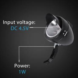 Farol retro brilhante da bicicleta, luz do triciclo do ciclismo, farol LED, lâmpada de segurança, 180 lúmen - Image 4