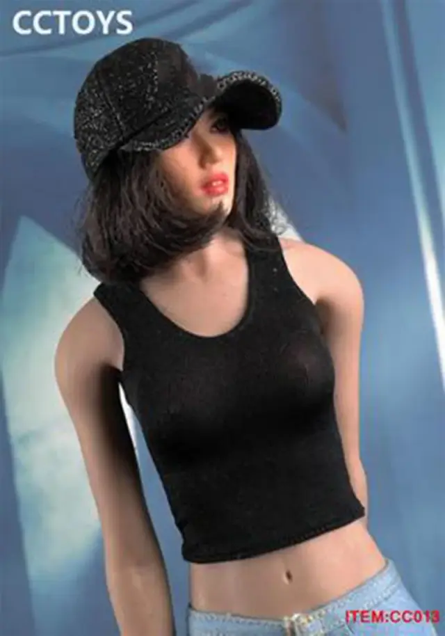 Figura Feminina em Escala 1/6 com Acessórios Artesanais para Esportes e Lazer - Boné de Beisebol Modelo para 12” Action Figure