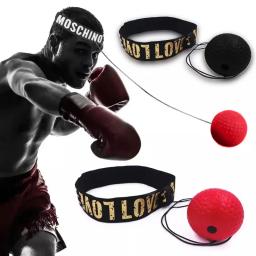 Bola De Boxe Profissional com Cordas, Treinamento Sanda, Headband Ajustável, Mão e Olho Velocidade de Reação, Home Exercício Acessórios - Image 1