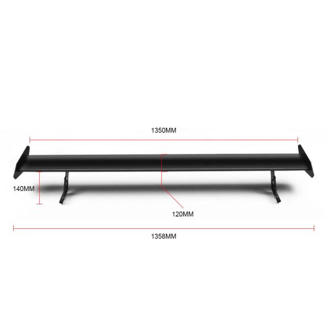RASTP Spoiler Traseiro GT Universal Ajustável 135cm RS-LTB122