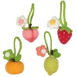 Kit de tricô Crochet para iniciantes e adultos, forma bonito, frutas, artesanato inacabado, iniciantes com instruções passo a passo - Image 1