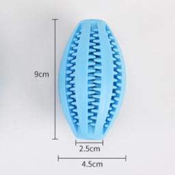 Cão de Borracha Natural Mastigar Brinquedo, Limpeza Dente, Bola de Tratar, Extra Resistente, Interativo, Elasticidade, Produtos Pet, 9cm - Image 4