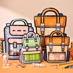 Saco De Embalagem De Presente Criativo, Forma De Mochila Bonito Dos Desenhos Animados, Doces, Lanche, Sacos Auto-Bloqueio Para Crianças, Decoração De Festa De Aniversário, Saco De Presentes, 10Pcs - Image 5