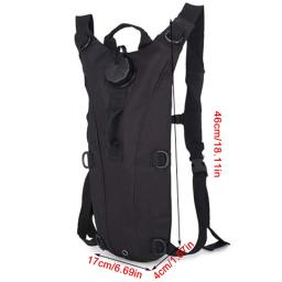 Mochila de hidratação tática à prova d'água com bexiga de 3l, bolsa de água para esportes ao ar livre, para corrida, ciclismo, turismo e acampamento - Image 6